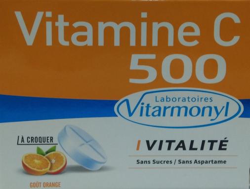 Vitarmonyl Vitamine C 500 Comprimés à croquer